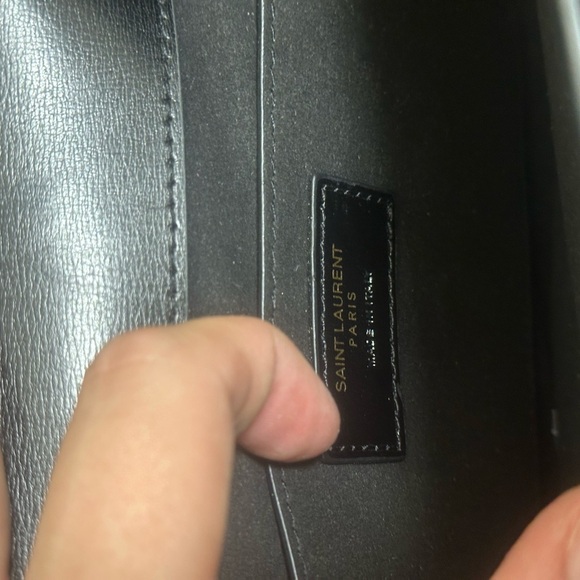 Saint Laurent YSL Sunset Leather Black Gold Hardware Crossbody Bag AUTHENTIC - Picture 4 of 10